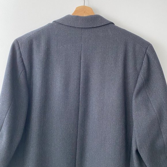 Vintage HC by Harvey Montreal Wool Full Length Men's Winter Coat Charcoal - Picture 7 of 11